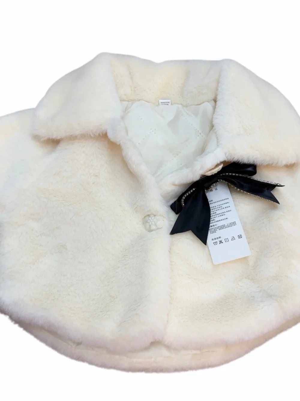Baby girl faux fur warm coat 6-9 months